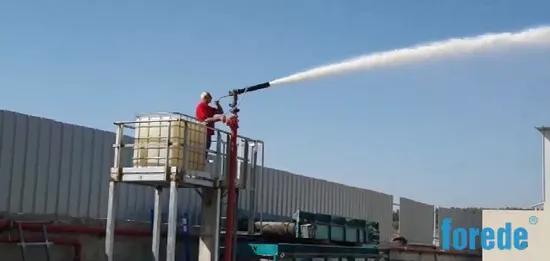 Schaumüberwachung für Hydranten mit konstantem Durchfluss